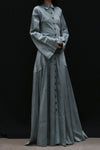 Mutedance 24 Autumn and Winter Button Lapel Long Sleeve Dress MD-MD24FW83-blue MD24FW82 MD24FW83